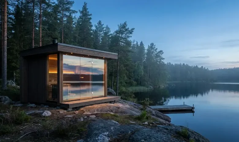 Running an Outdoor Sauna Through a Cold Winter in a Small Yard